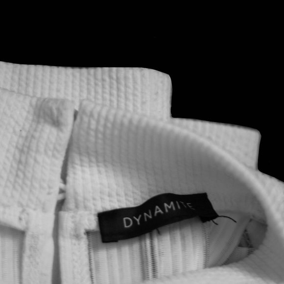 Dynamite Black & White Striped Long-Sleeve Shirt - Picture 10 of 16